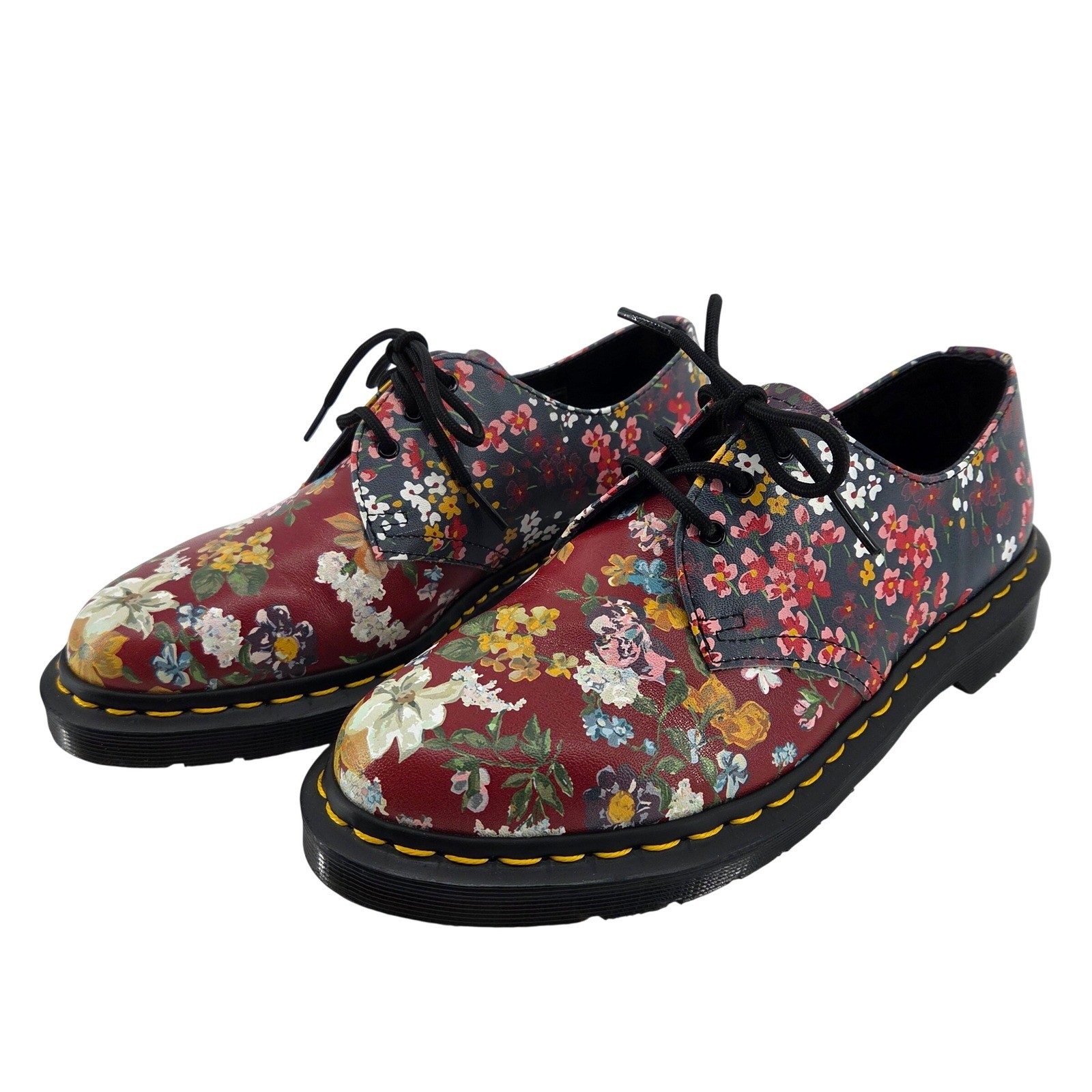 Dr. Martens 1461 Floral Clash Oxford Shoes Multicolor Wanderlust Leather Boho 8