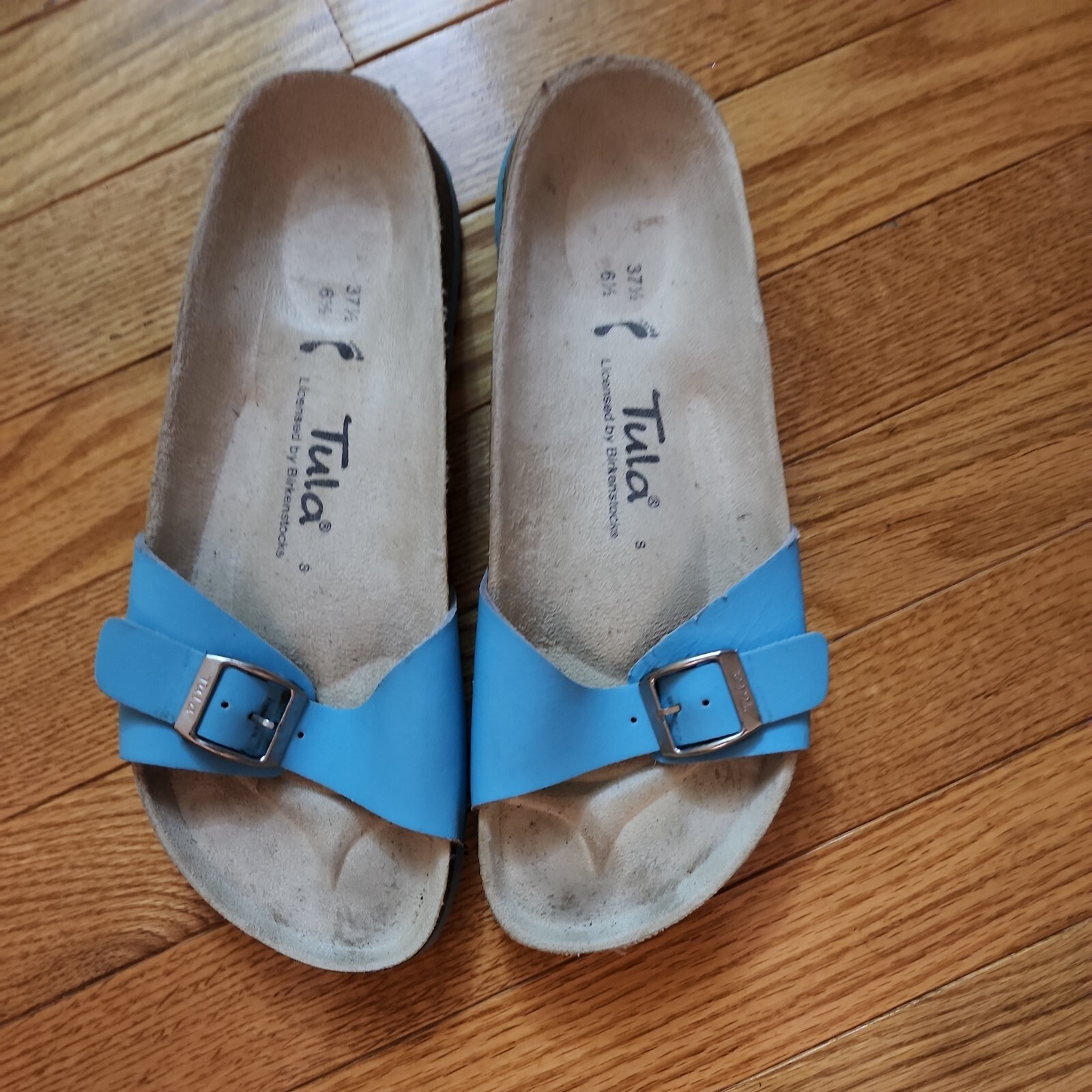 Tula By Birkenstock Blue Sandals Slides Shoes Women’s EU 37.5. US 6.5/GUC