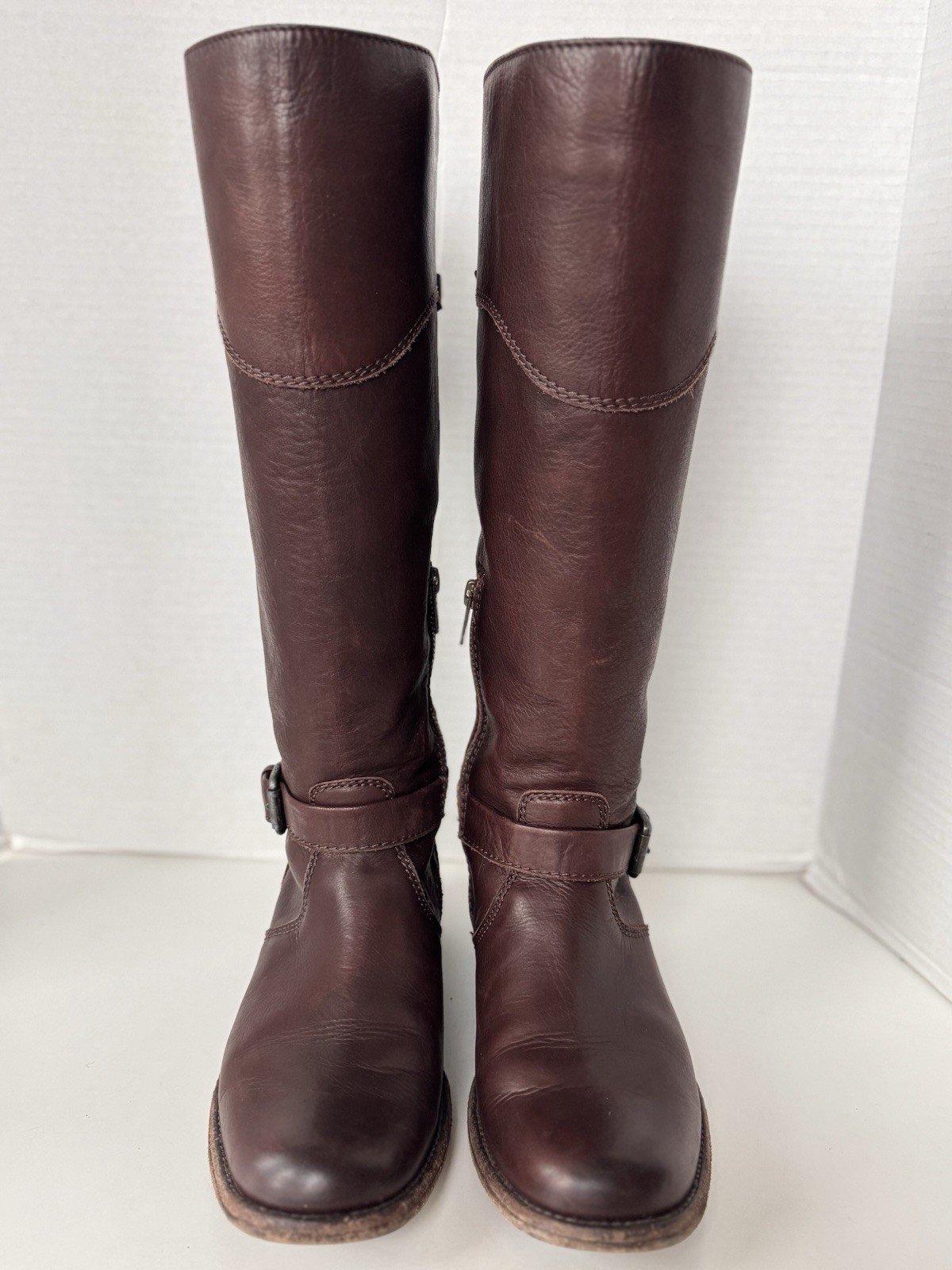 Frye Phillip Brown Leather Equestrian Riding Style Western Cowgirl Boho Boot 6.5