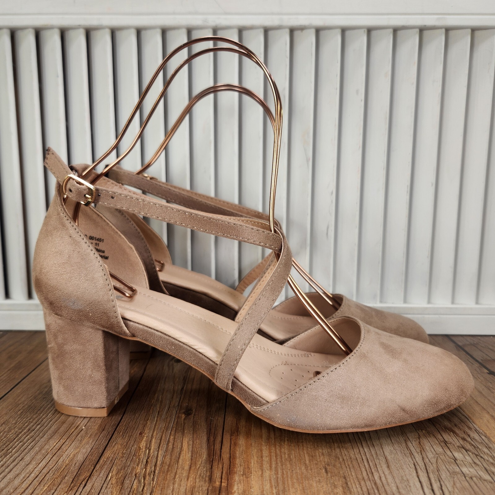 Journee Collection Tru Comfort Foam Heels Women’s 11 Beige Strappy Pumps Classy