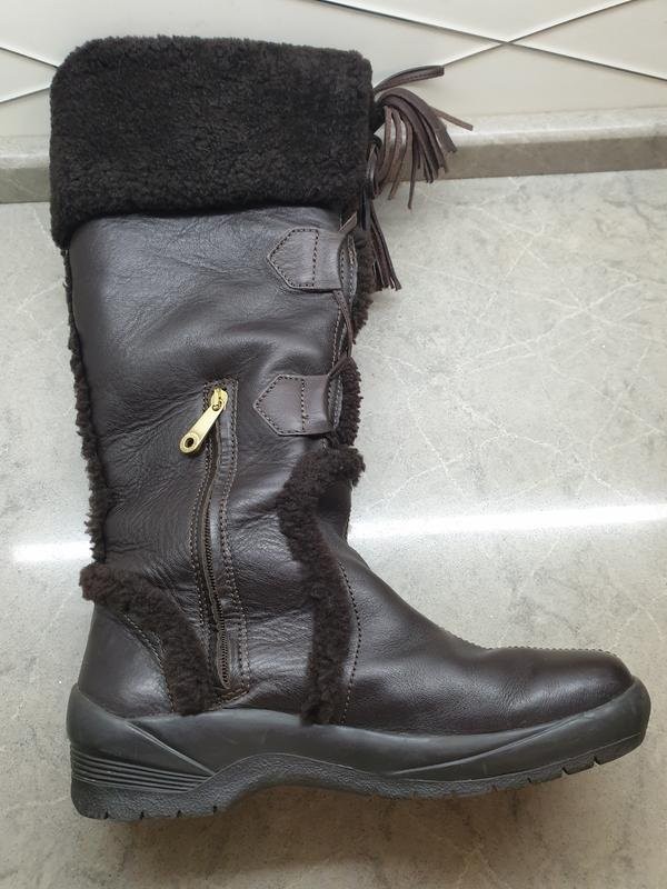 Women Bally Boots Brown Leather 38.5 #5KP3