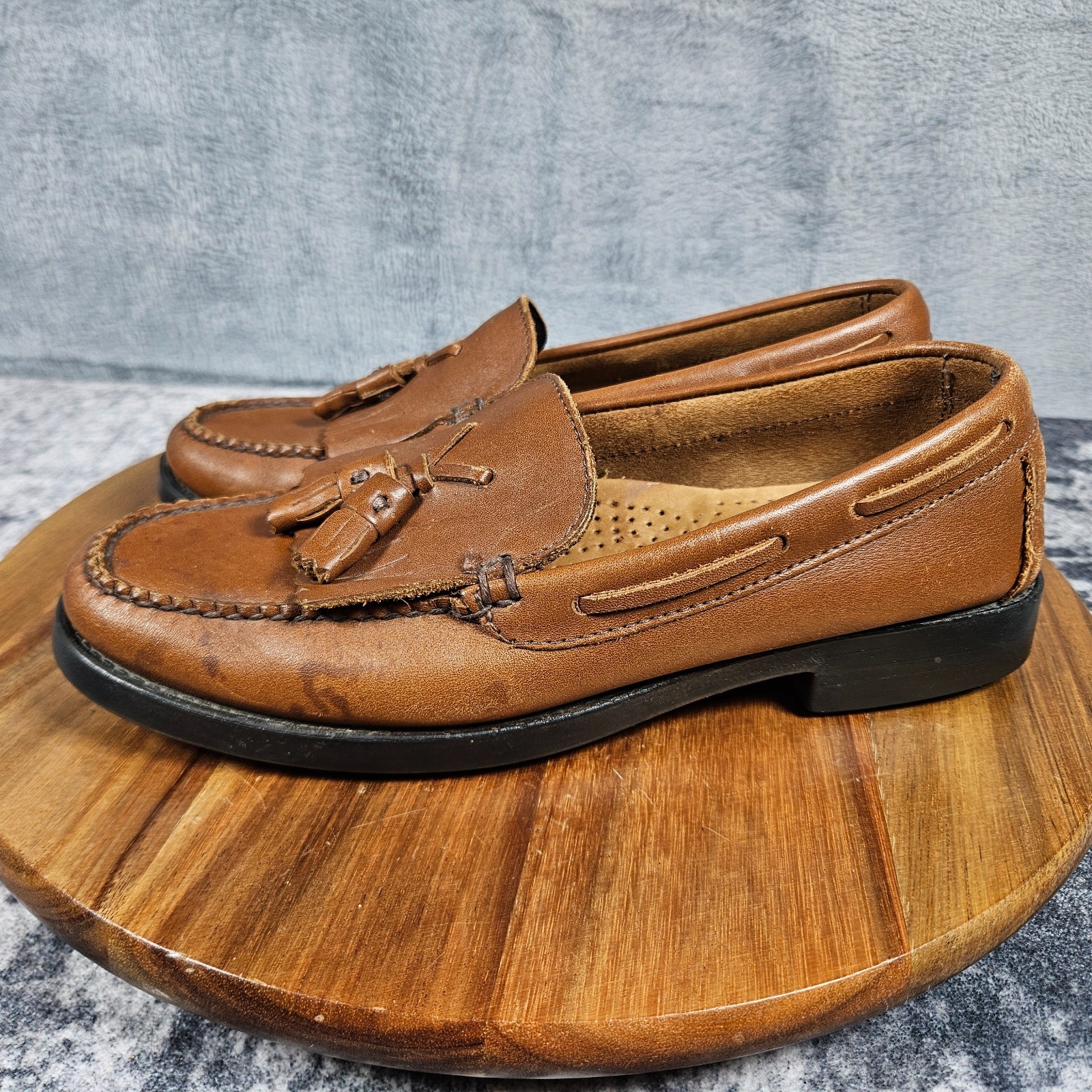 GH Bass Weejuns Marietta II Loafer Women Size 7 Brown Leather Tassel Kiltie Shoe