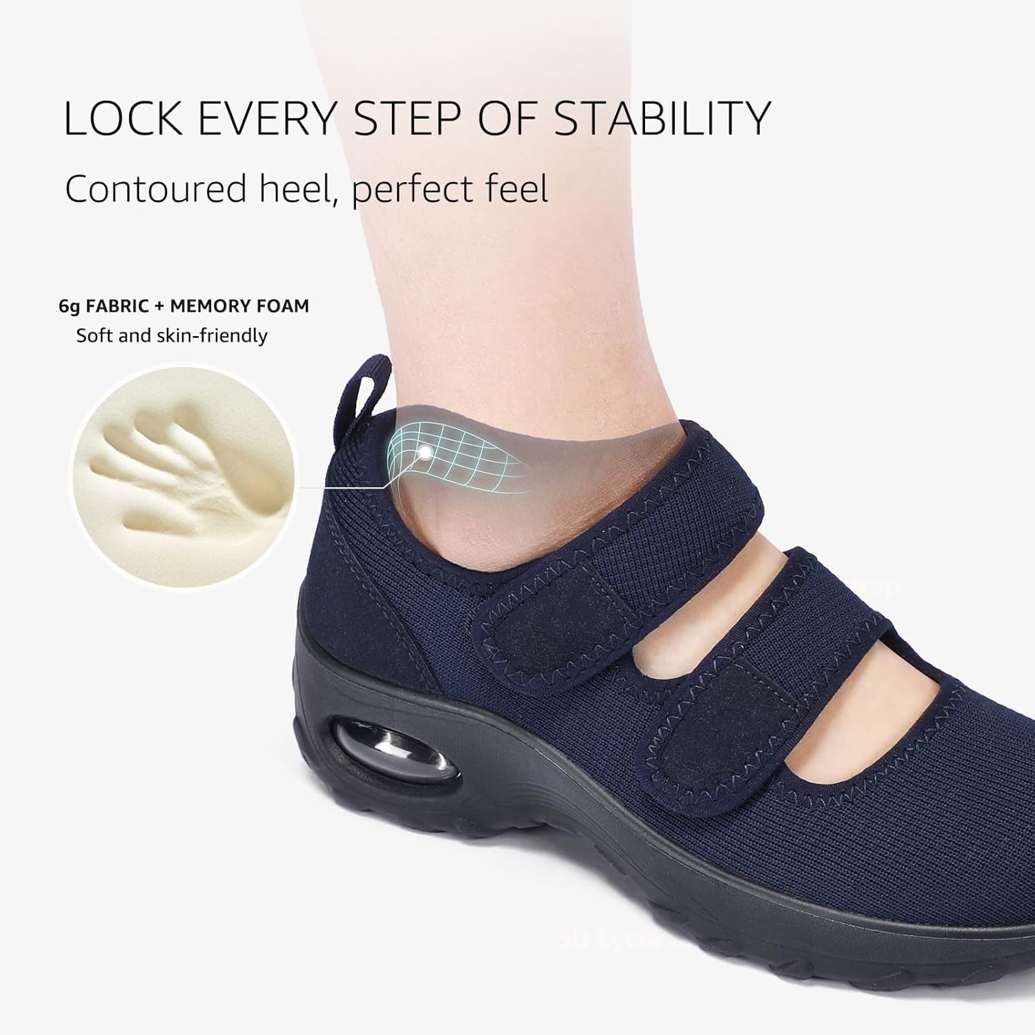 STQ Womens Walking Shoes Non Slip Orthopedic Adjustable Diabetic Shoes…