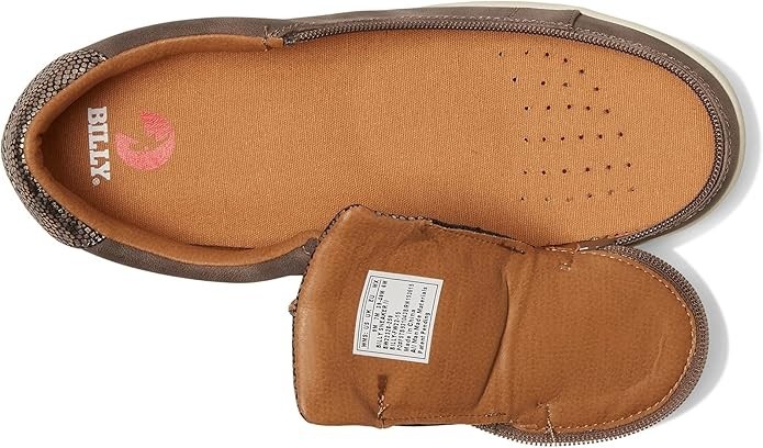 NEW Billy Footwear Women Sneaker Low Top Zip Up Espresso Adaptive Sz 6.5W RY2501