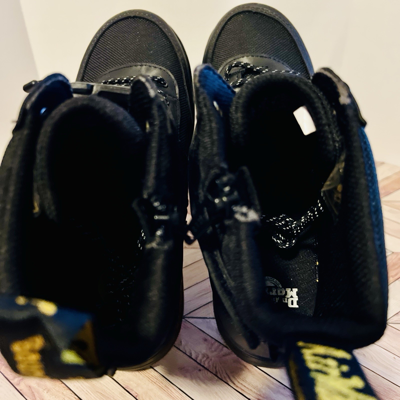 Dr Martens Combs Tech J Extra Tough Poly Casual Boots M 4 W 5 Zip Strap Buckle