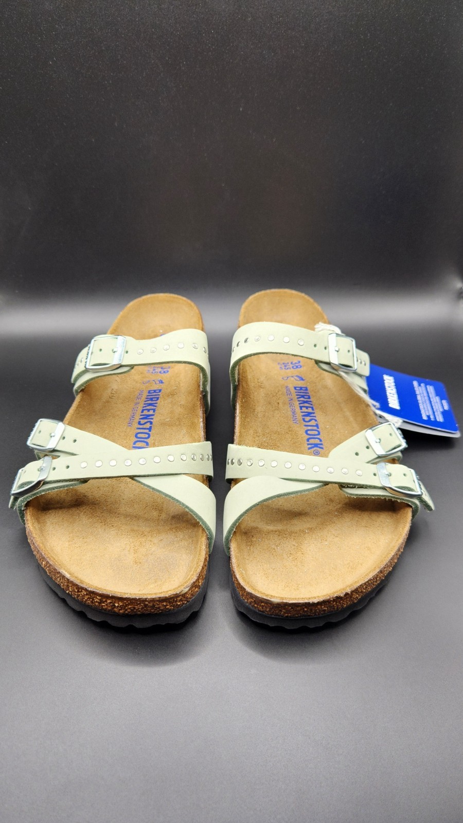 Birkenstock Franca Sandals Womens 7 EU 38 Narrow Soft Footbed Matcha Green