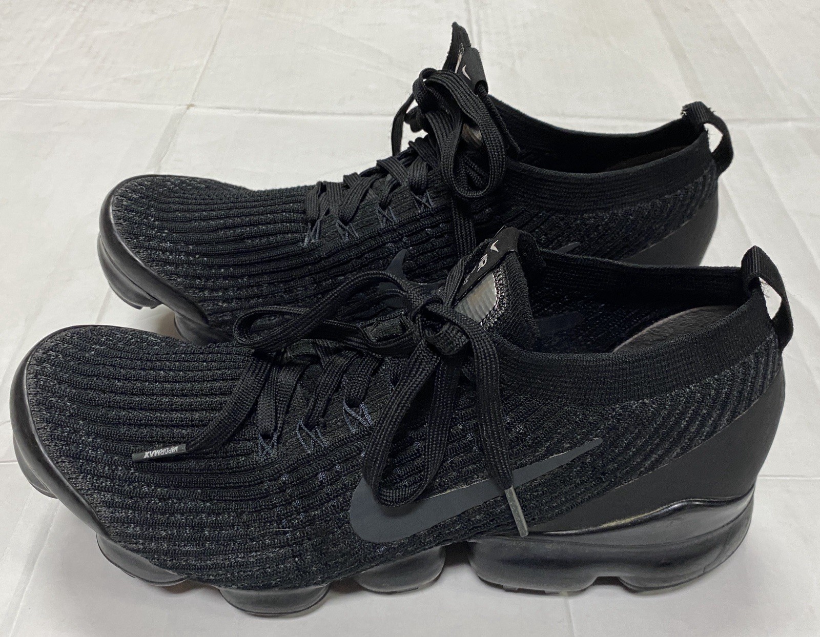 Nike Air VaporMax Flyknit 3 Triple Black Women’s Size 12