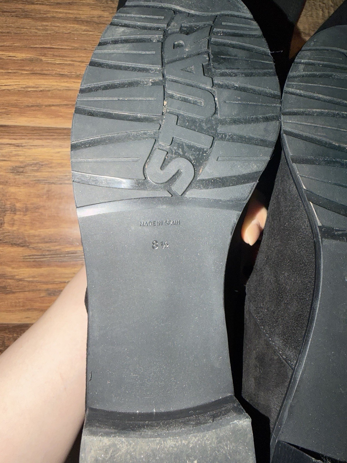 Stuart Weitzman Midland Black Over the Knee Stretch Thigh Lowland Suede Sz 8.5