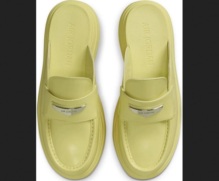 Womens Nike Air Jordan Slide Mule Luminous Green/metallic Silver