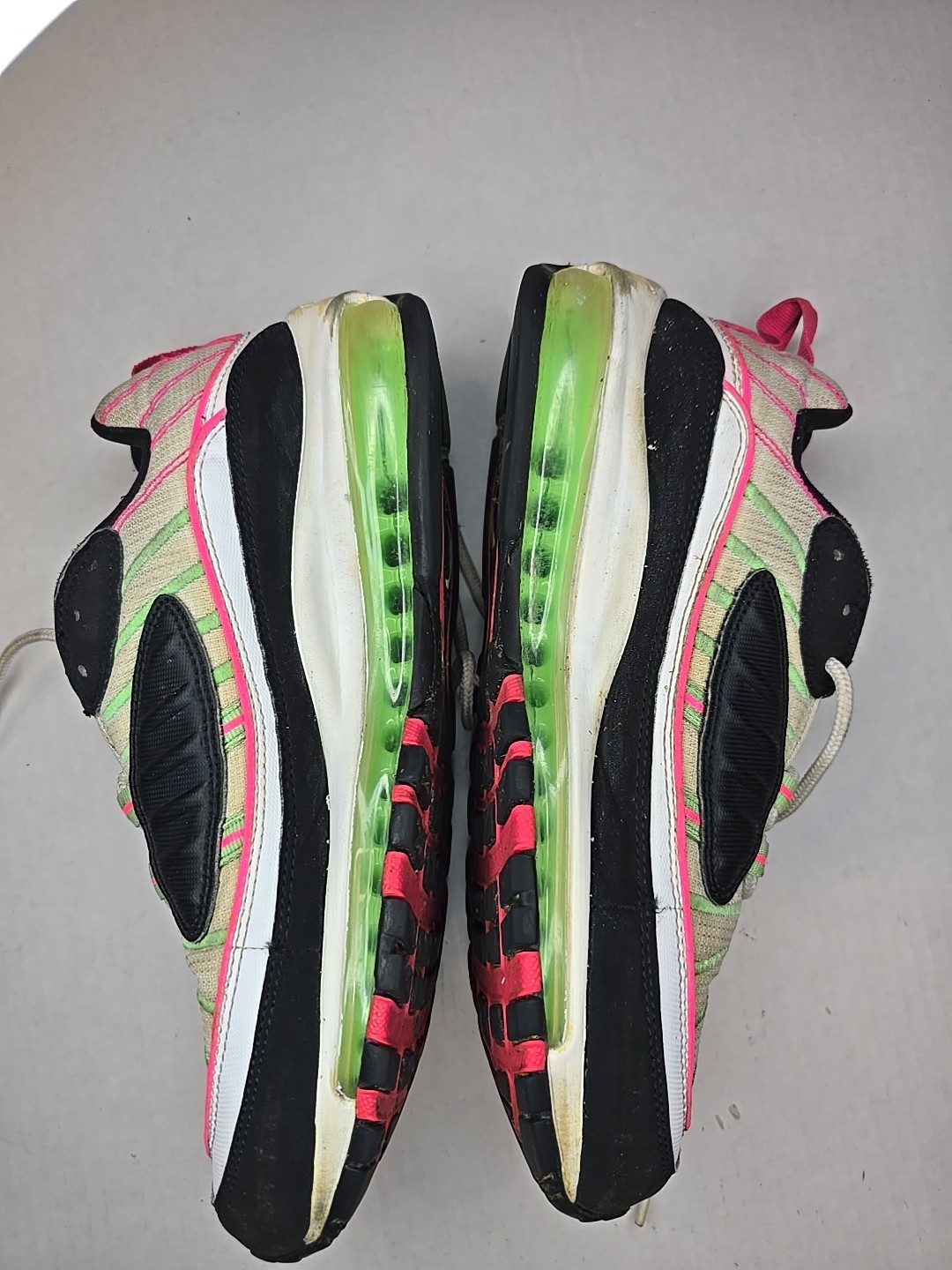 Women’s Nike Air Max 98 Watermelon Pink White Green Black CI3709-101 Size 9.5