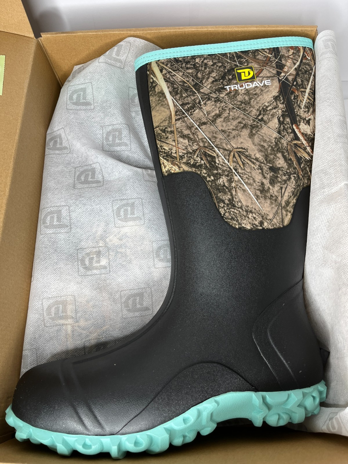 Trudave Hunting Boots Women with Steel Shank Anti Slip Waterproof Rain Boots 11