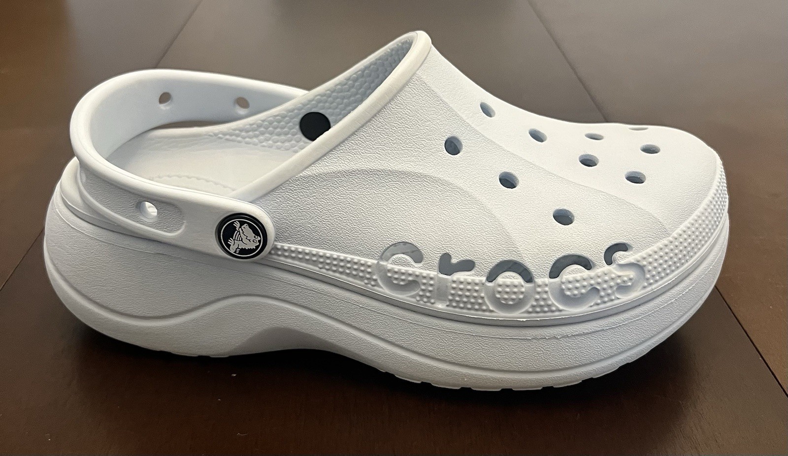 Crocs Baya Platform Clog Women 7 Mineral Blue WORN ONE TIME