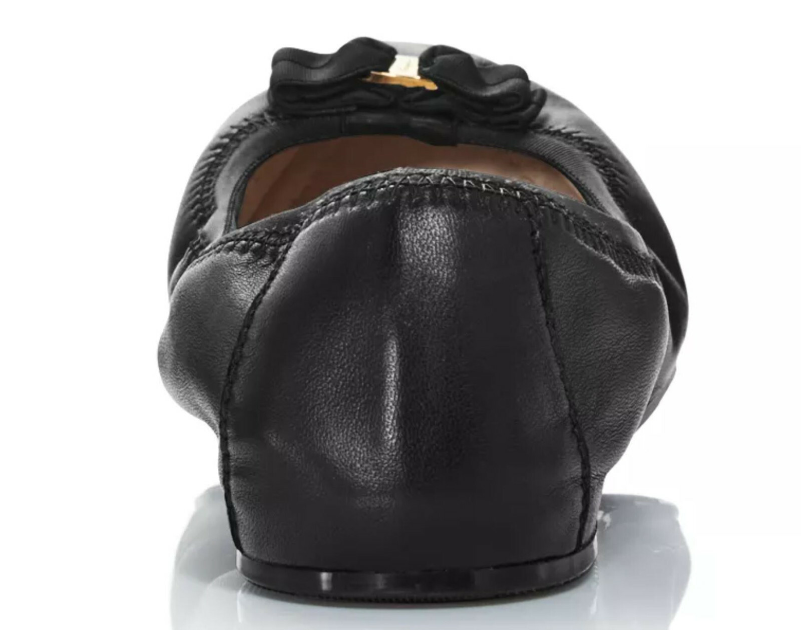 $535 Ferragamo My Joy Black Leather Gold/Silver H/W 6/6.5/7/7.5/8/8.5/9/10 «M/C»
