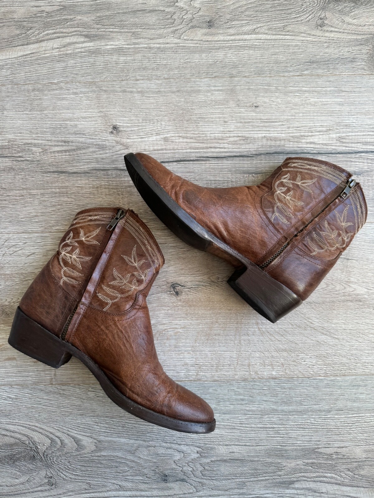 Mexicana 90s Cowboy Western Low Boots Vintage