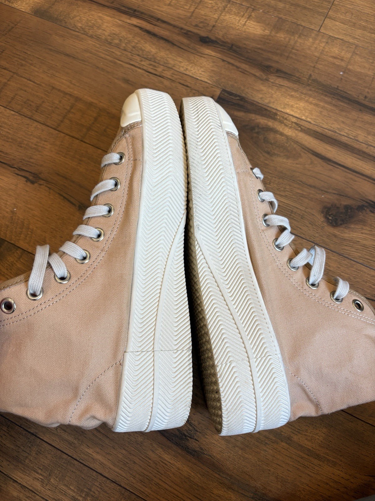 Adidas Nizza Shoes Pale Nude High Top Sneakers Women’s 9.5