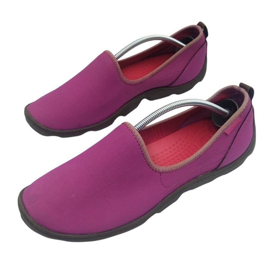 Crocs Duet Sports Skimmer Women’s Sz 11 Slip On Loafers Neoprene Comfort Shoes
