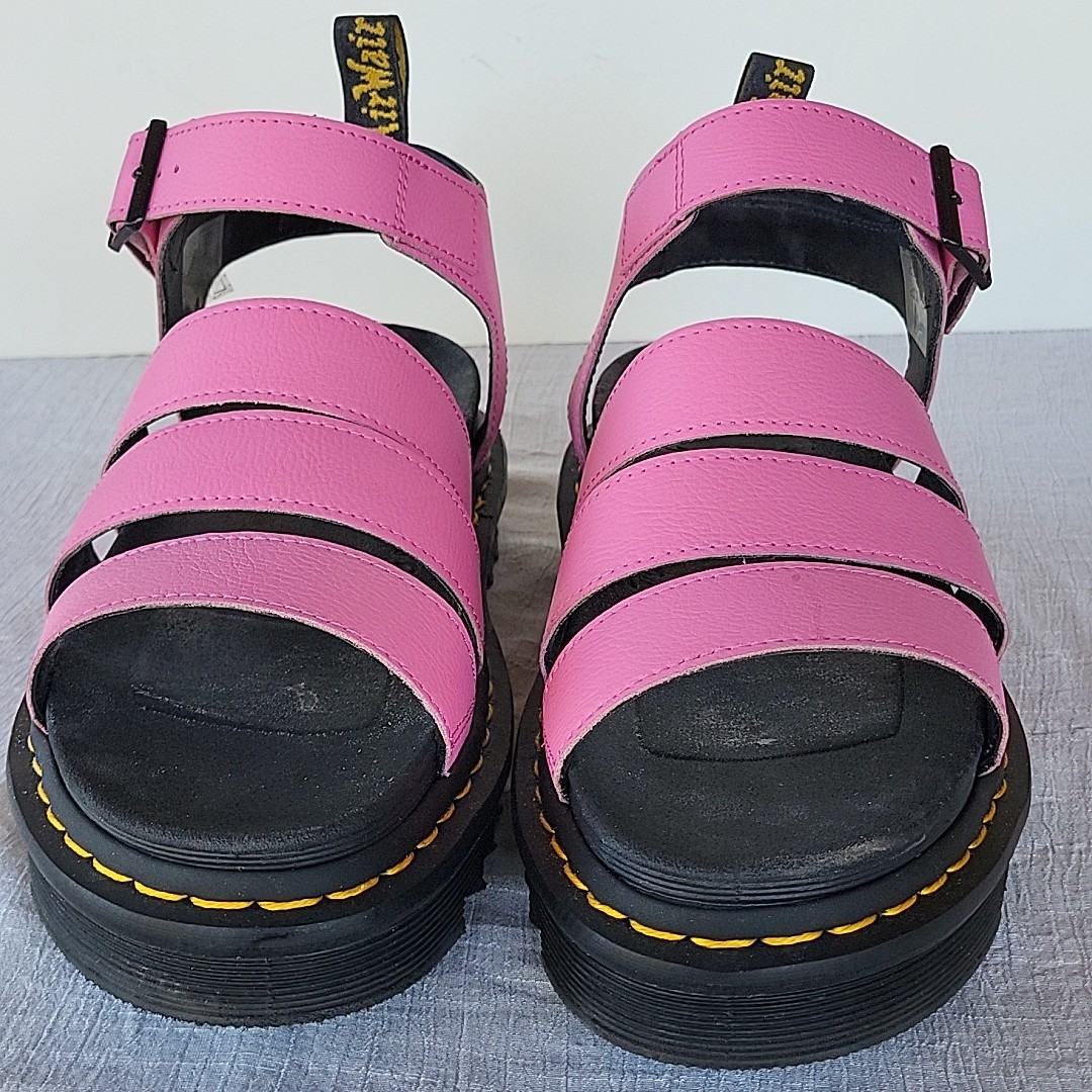 Dr Martens Blaire Quad Platform Sandals Women’s 10L Pink LA004 AirWair Bounce