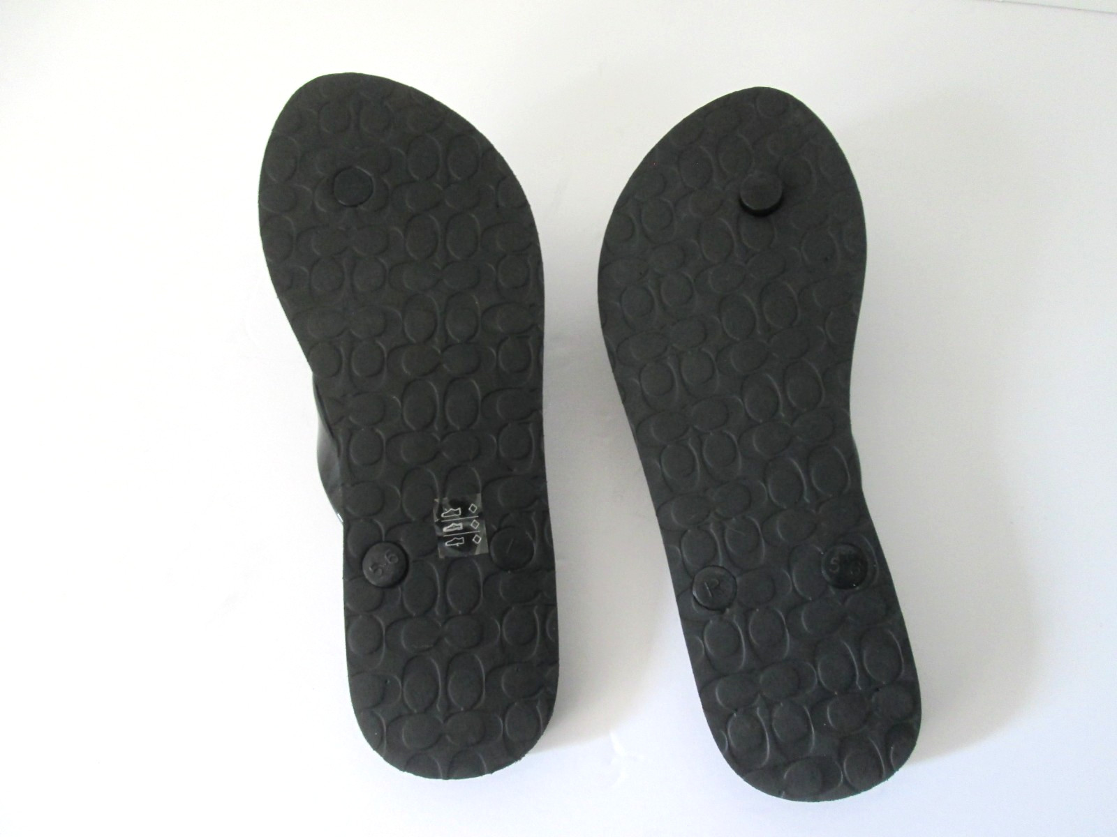 NEW Coach Abbigail Black Flip Flop Sandals Women’s EU 35/US Size 5