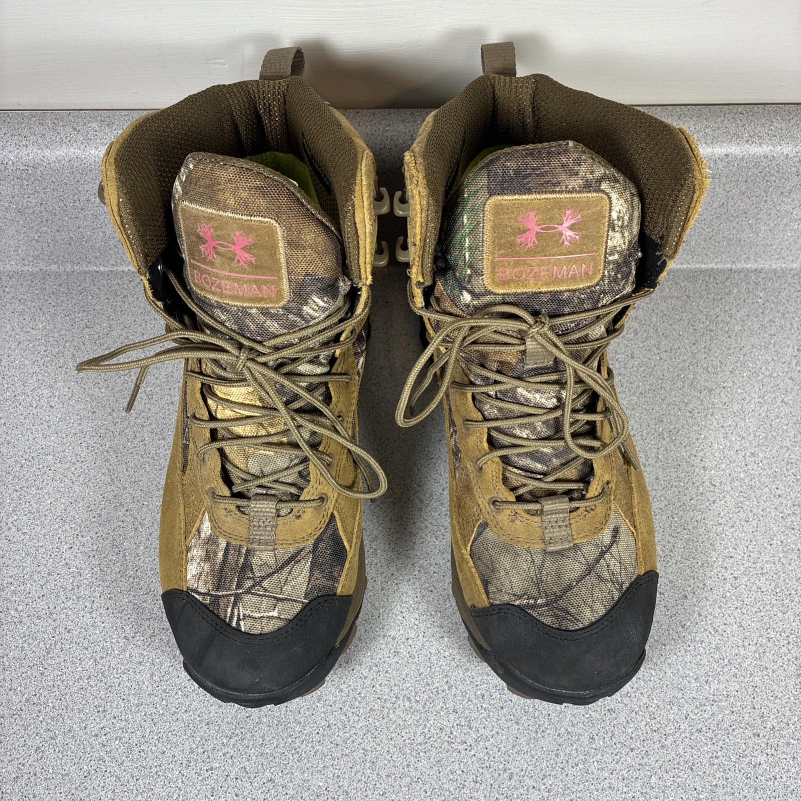 Under Armour Speed Freek Bozeman Womens 8 Waterproof Combat Hunting Boots Camo