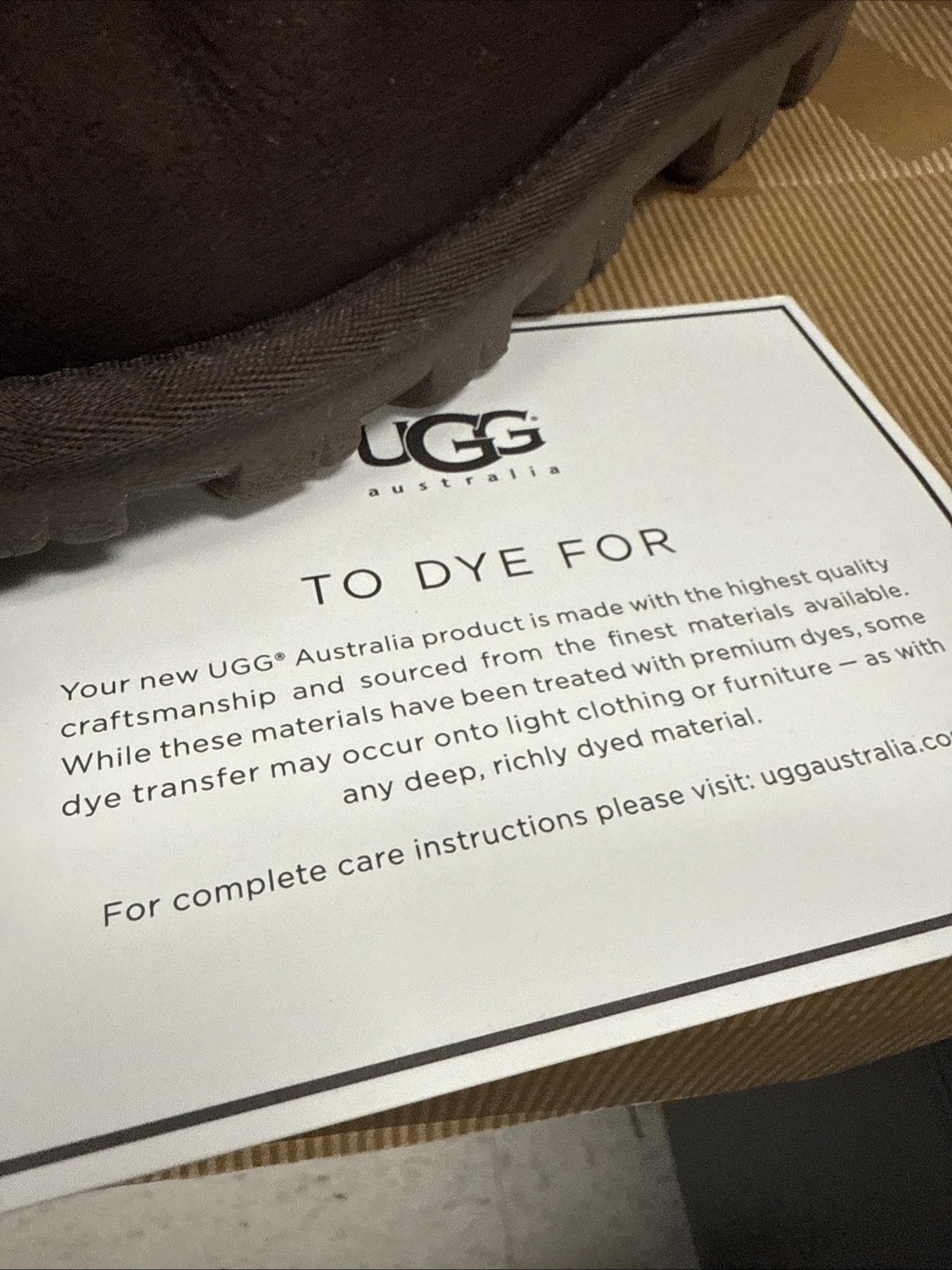 UGG essential short woman’s 5835 dark brown size 5