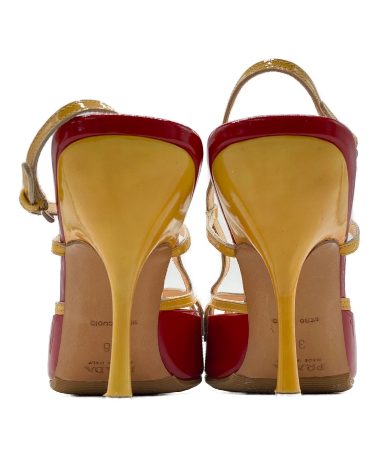 PRADA Heeled Pumps EU36 US6.5 Red