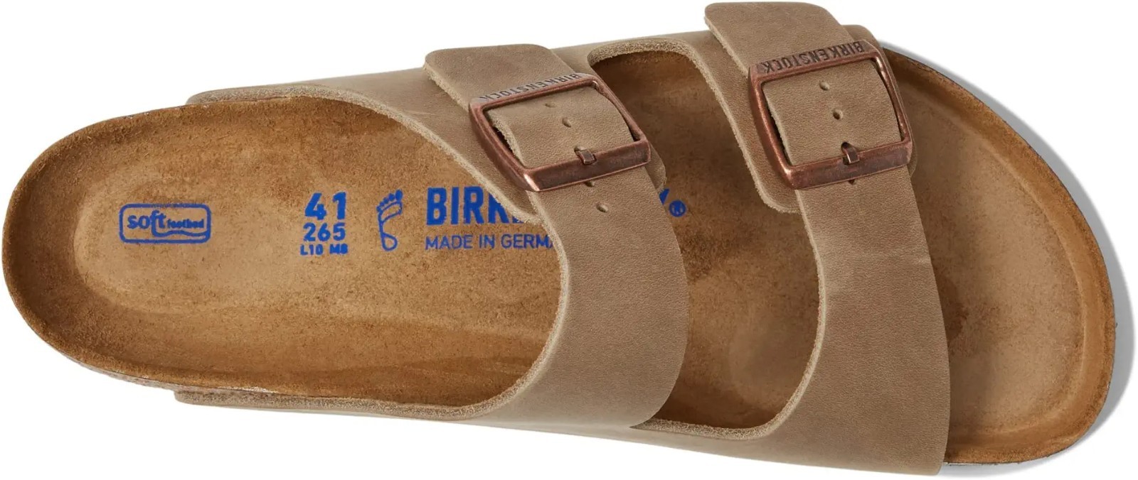Birkenstock Arizona Tobacco Oiled Leather Soft Footbed Sandals Unisex EU 37-45