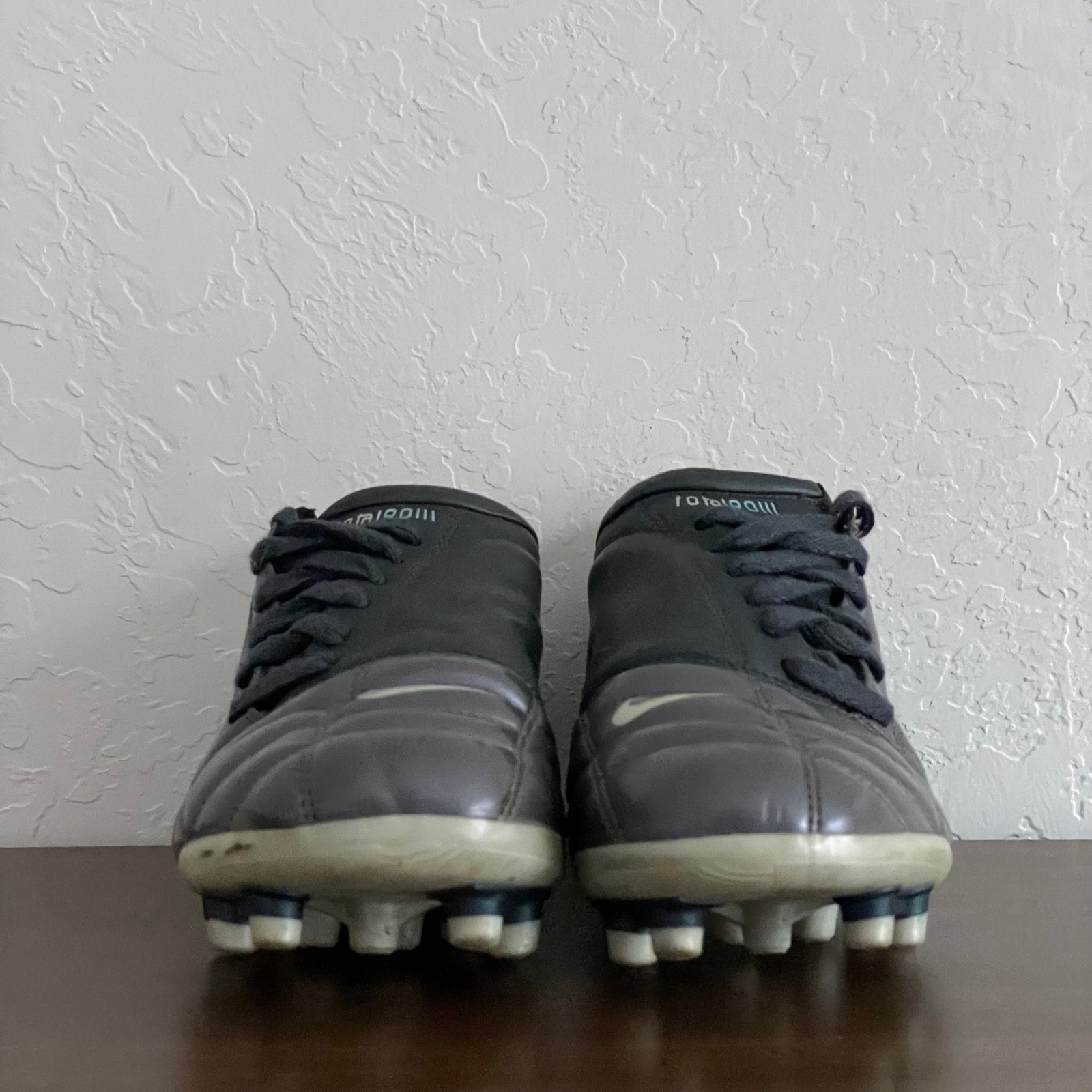 Nike Total 90 III FG Womens 8.5 Plum Grey Vintage Soccer Cleats Rare Y2K
