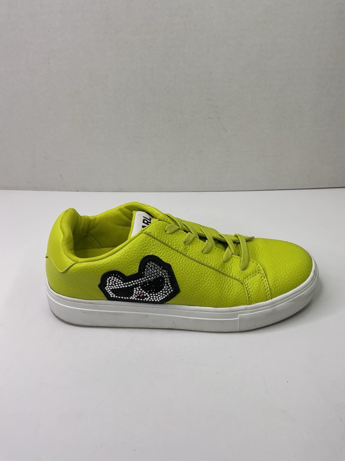Karl Lagerfeld Paris Leather Slip-On Sneakers, Size 8.5