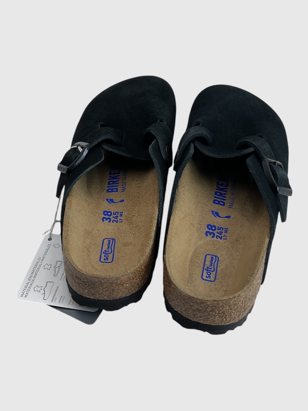 Birkenstock Boston Women’s Size 7 US 38 EU Black Clogs Soft Footbed Narrow