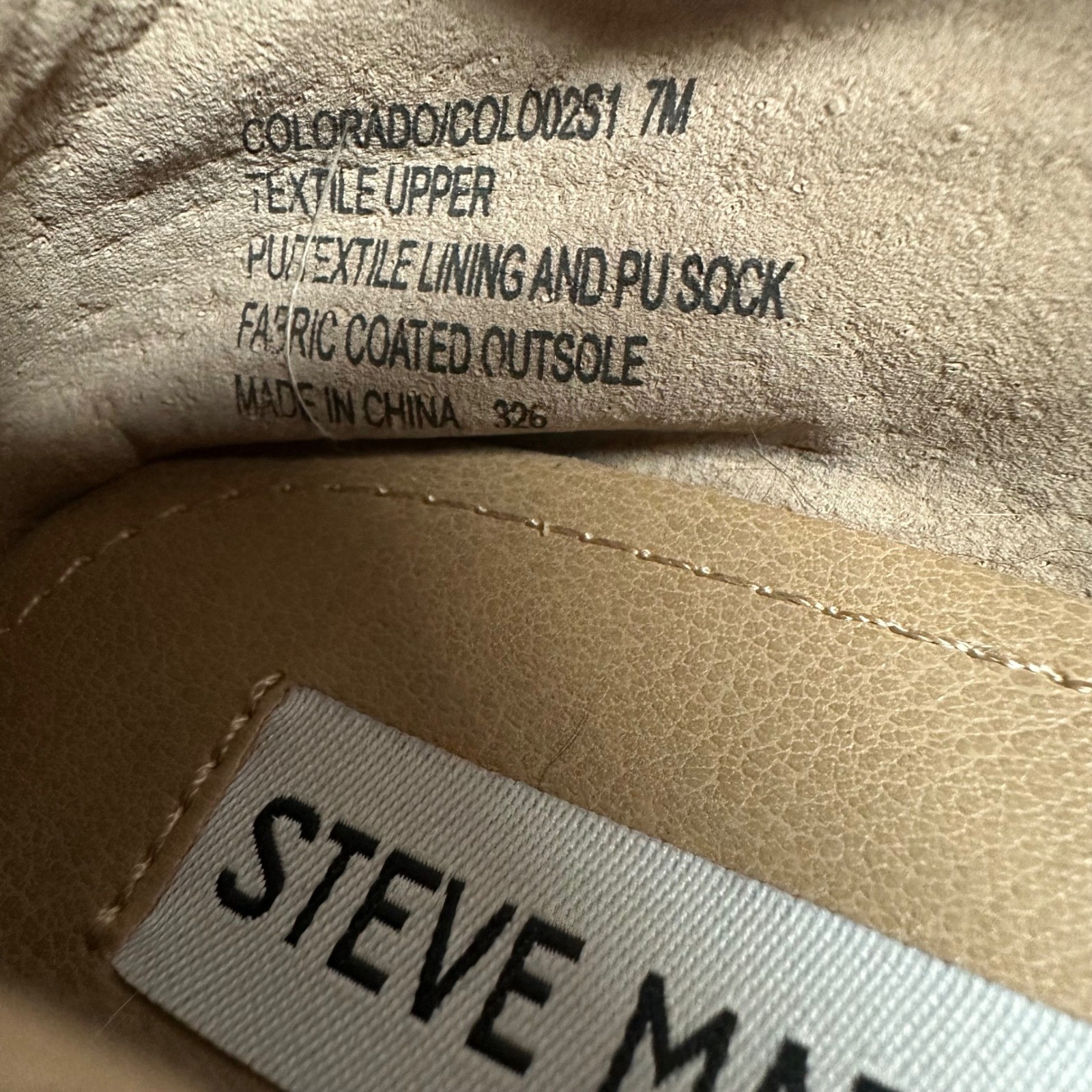 Steve Madden Colorado Tan Faux Suede Tassel Loafers Size 7M