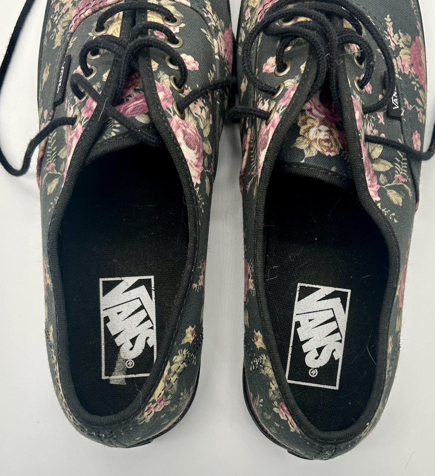 Vans Off The Wall Floral Canvas Lace Up Sneakers Shoes Women’s Size 8.5 Men 7