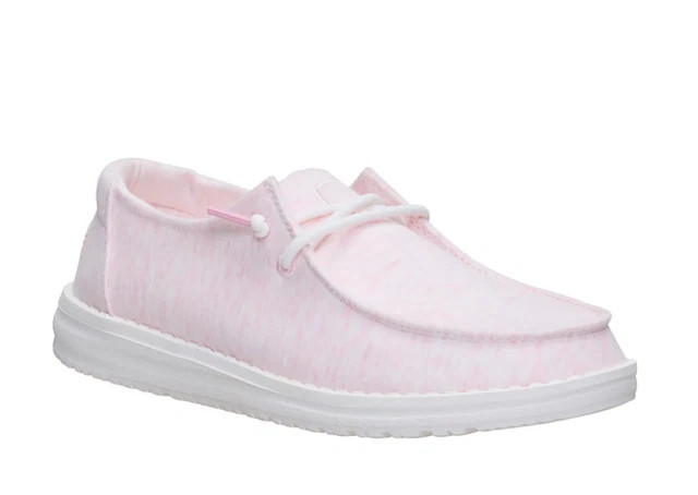 HEY DUDE Women’s Wendy Stretch Jersey Slip-On Shoes Light Pink 01 All SIze, New