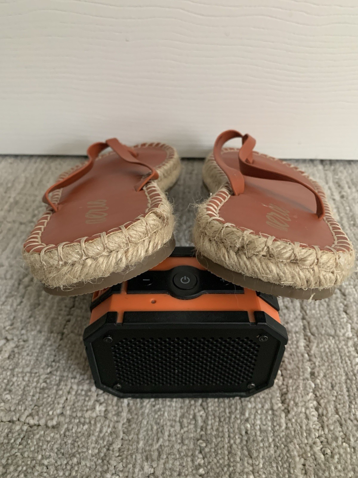 *NWOT* Aerie size 10 terra cotta Espadrille jute 1” platform flip flops sandals