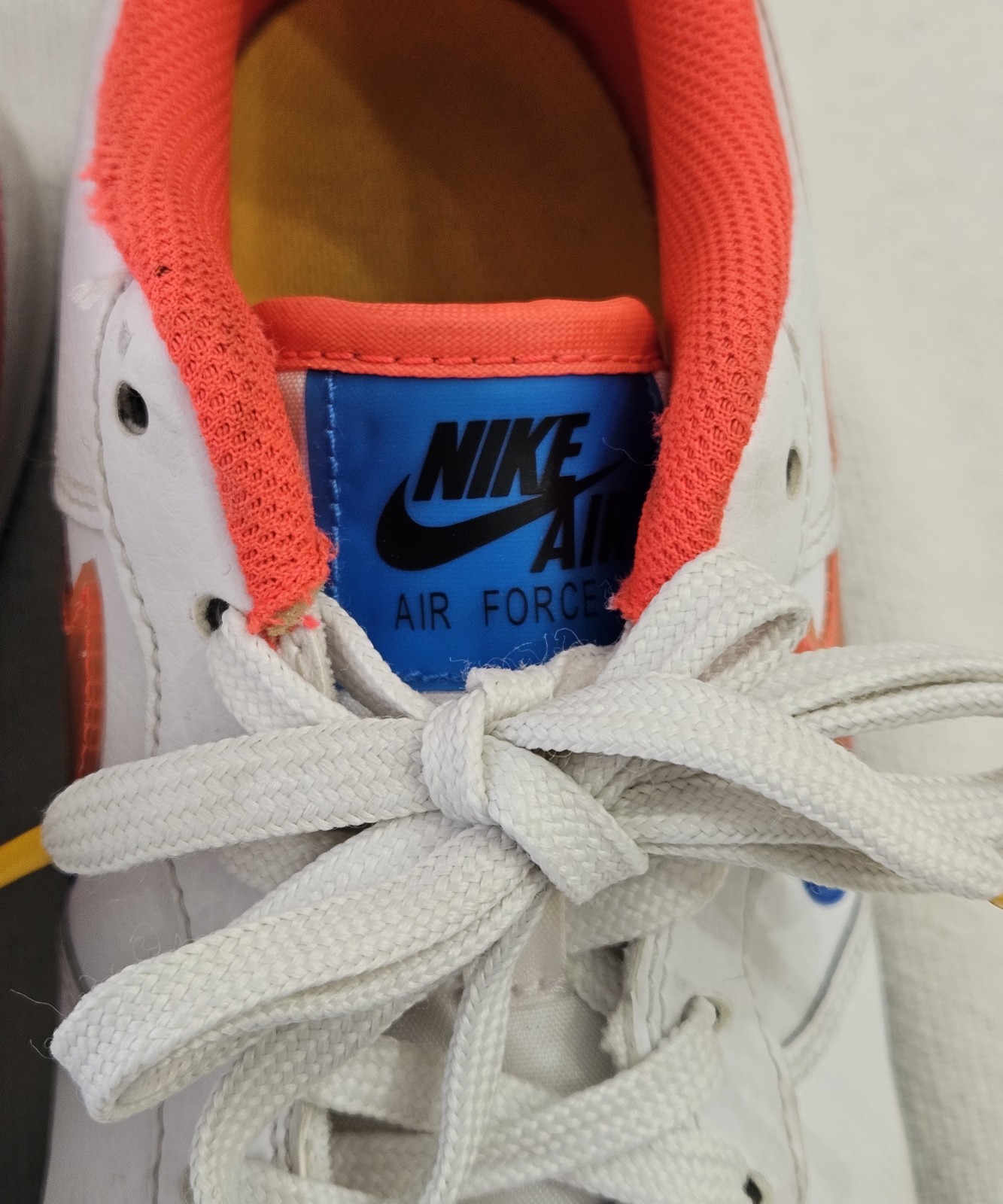 NIKE AIR FORCE 1 LV8 OFFSET 3D SWOOSH SNEAKERS Size Women Size 7 DX1787-100