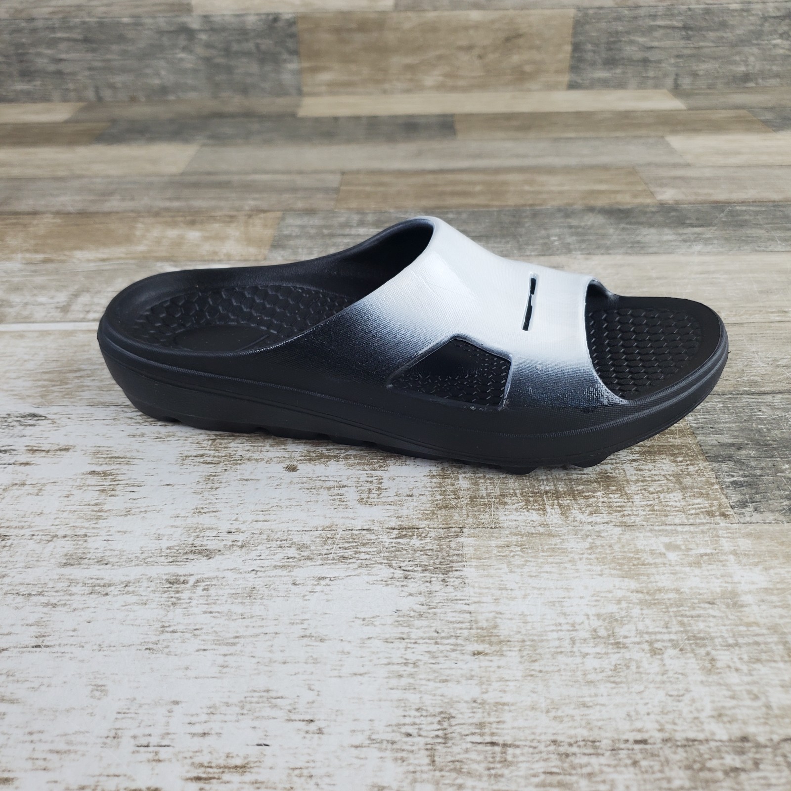Spenco Fusion 2 Fade Womens Slide Sandals Sz 9 White Comfort Support Footbed