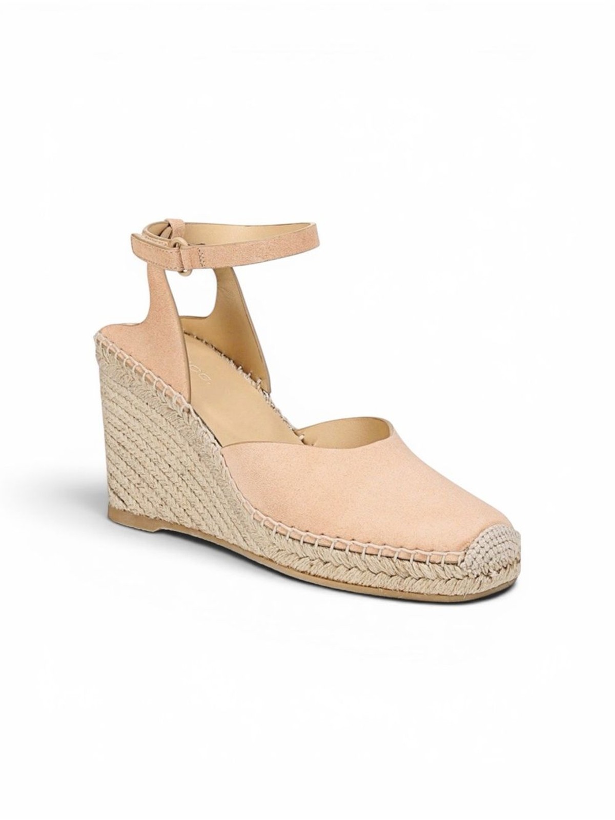 NEW Vince Cecilia Ankle Strap Espadrille Wedge Suede Sz 9