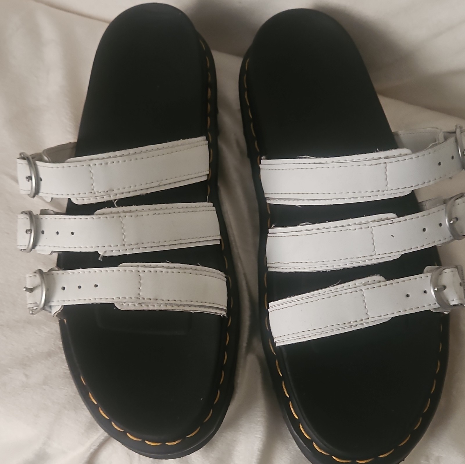 Dr. Martens Black and White Sandals size 11 BNWOT see all photos