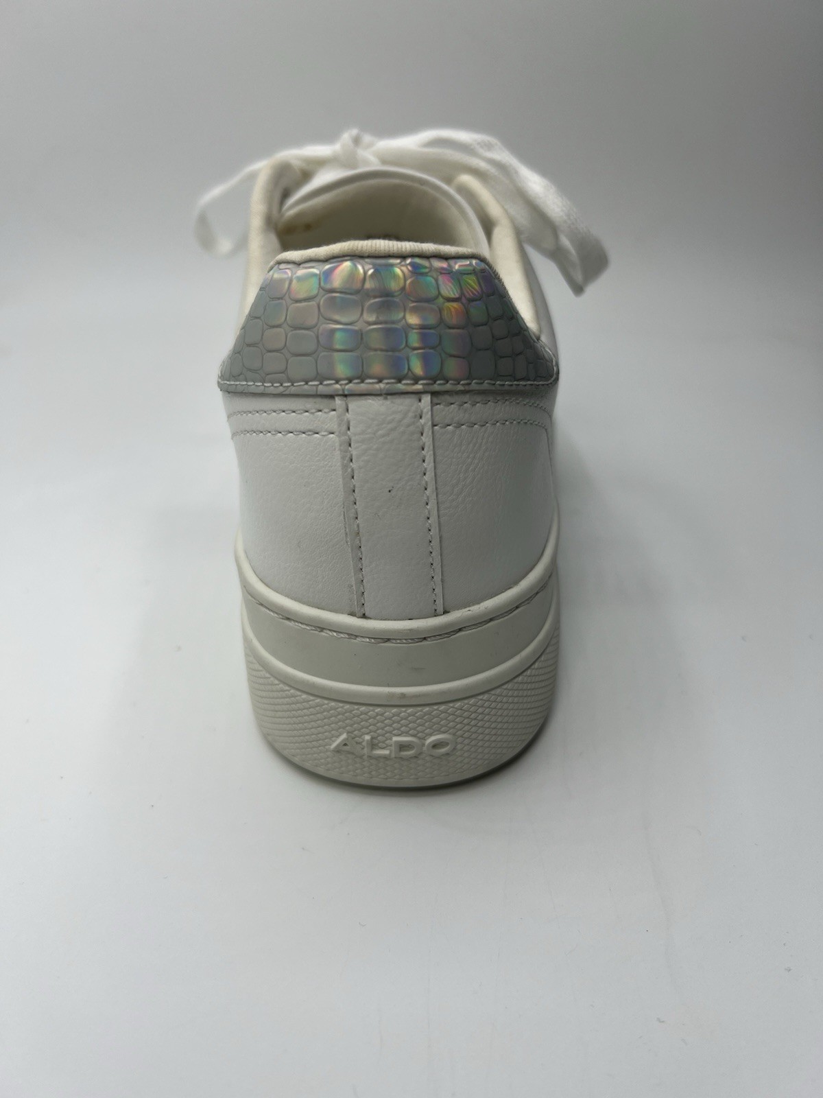 Aldo Platform Sneakers Women’s 7M Starburst White Lace Up Shoes