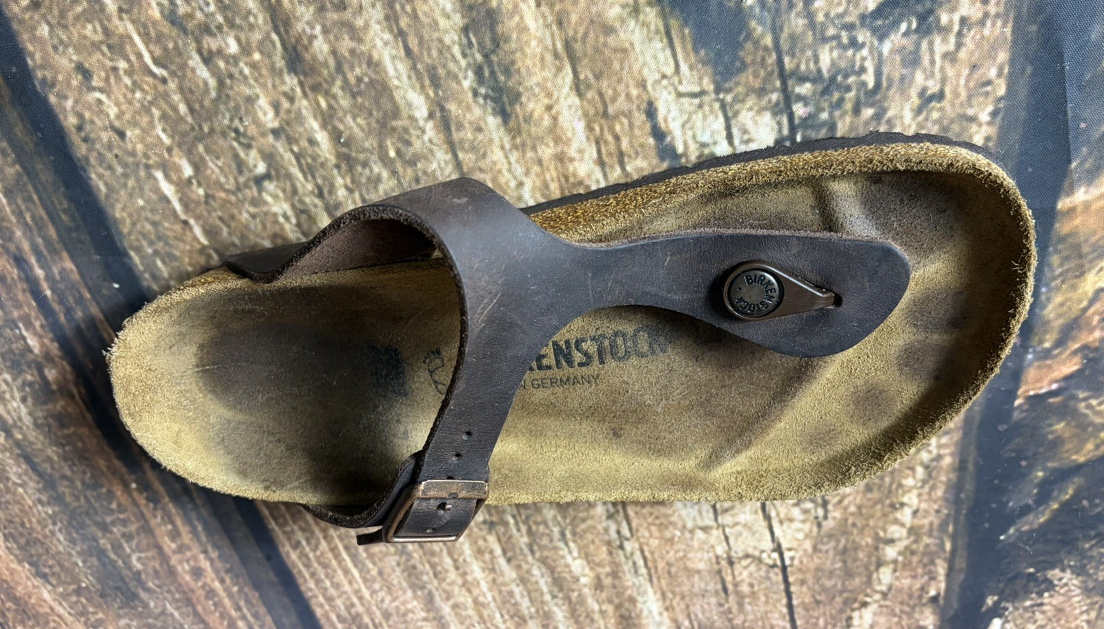 Birkenstock Gizeh Sandal Oiled Leather, 38, US 7, RIGHT SHOE ONLY Amputee