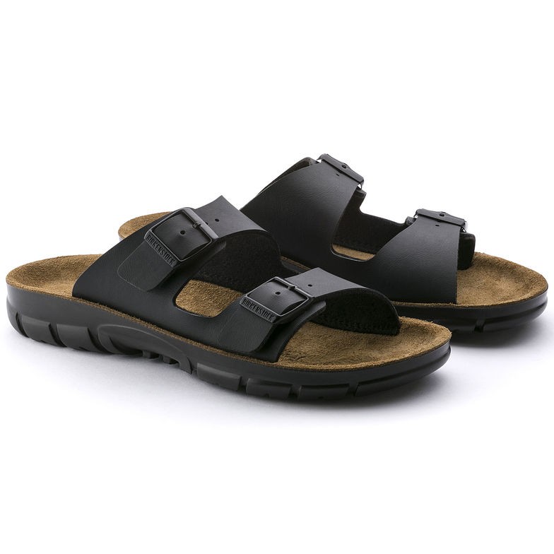 BIRKENSTOCK BILBAO BLACK SOFT FOOTBED MEDIUM/NARROW WIDTH PROFESSIONAL SANDALS O