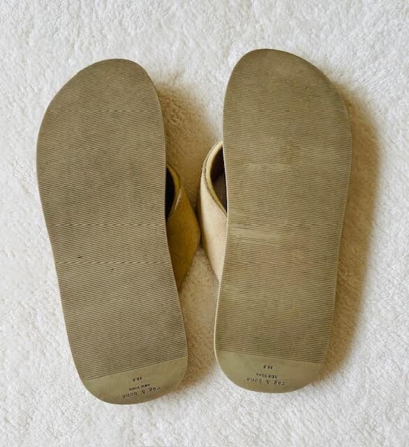 Rag & Bone Women’s Parker Light Sand Nubuck Flip Flops Sandals 8 M / 38.5 EUR