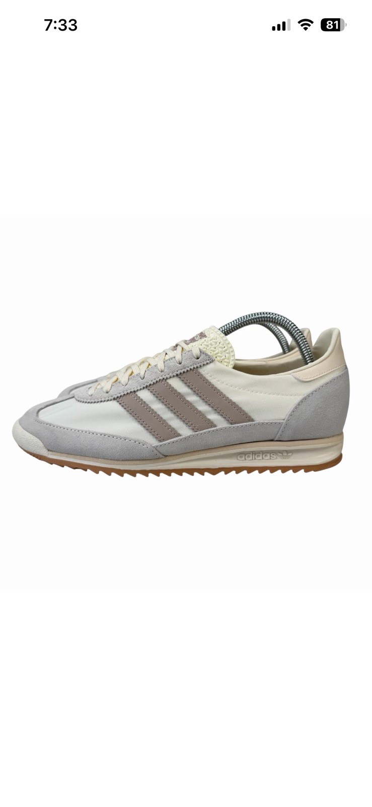 10.5W Adidas SL 72 OG Off White Taupe Shoes JH7394 Women’s
