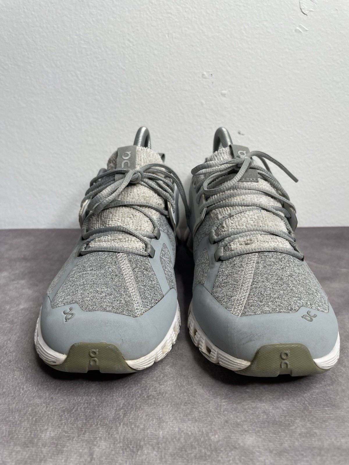On Cloud 5 Terry Sneakers Womens Size 8 Gray Glacier Lunar Running Gym Comfort