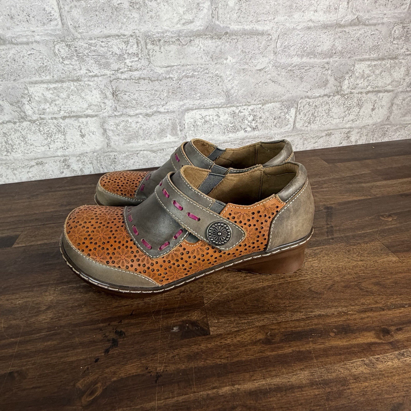 L’ Artiste by Spring Step Sherbet Slip on Clog Shoes EUR 37 Women’s 6.5 7 5073