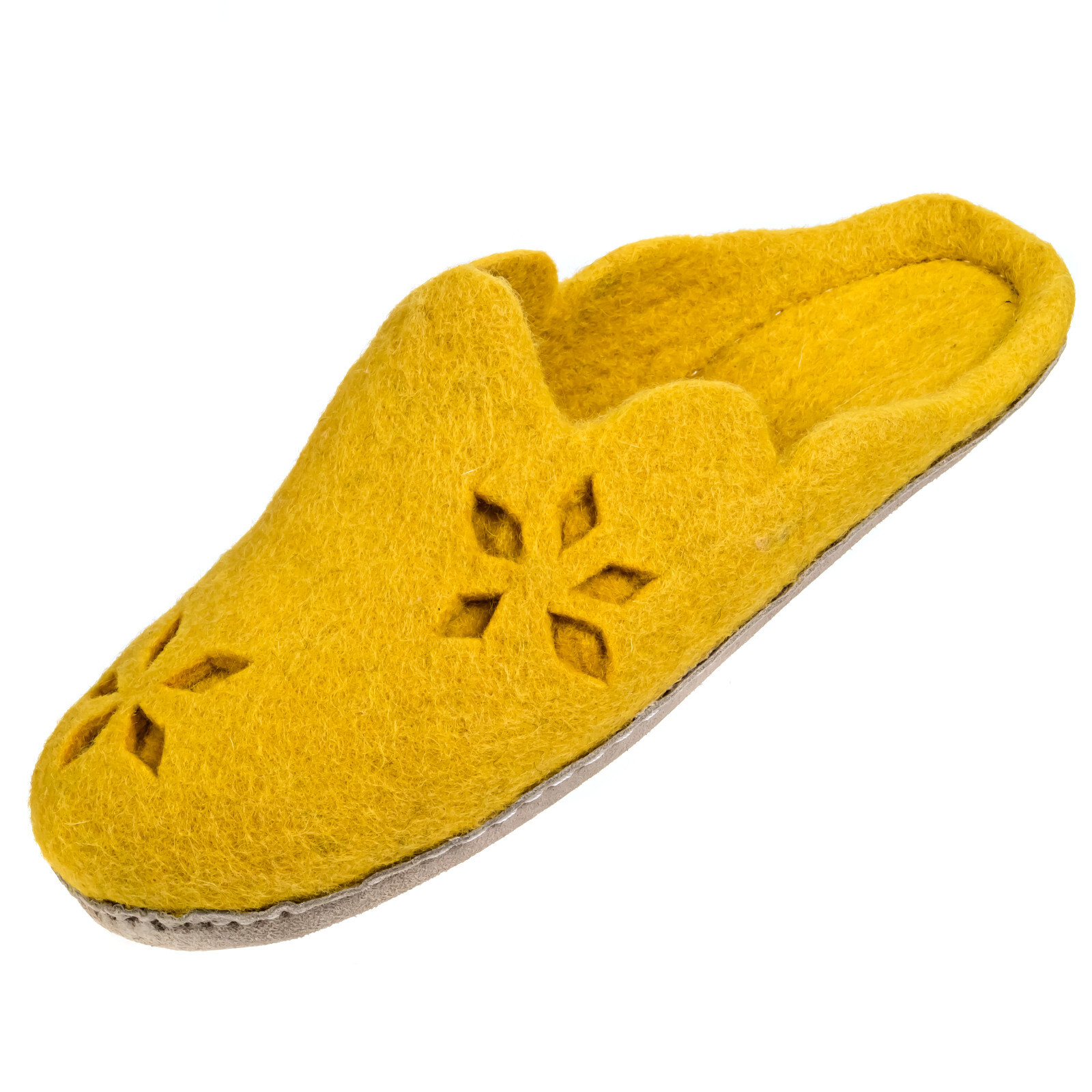Eco Friendly Natural Sheep Wool Felted Handmade Shoes Footwear Slippers