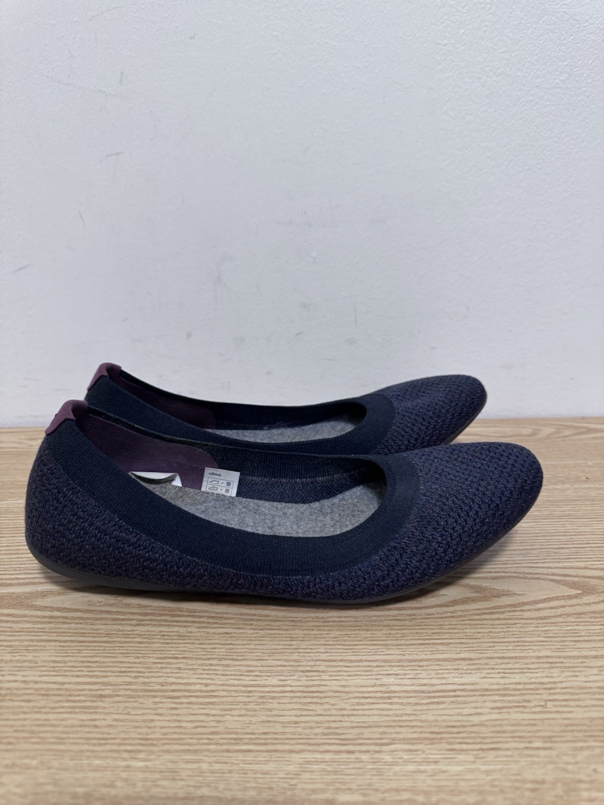 Allbirds Tree Breezers Knit Ballet Flats Women’s Size 8 Olympus (Dark Grey)