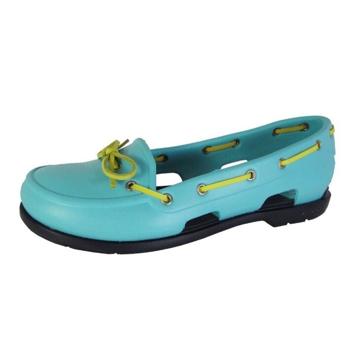 Crocs Women’s Beach Line Slip-on Boat Shoes Standard Fit