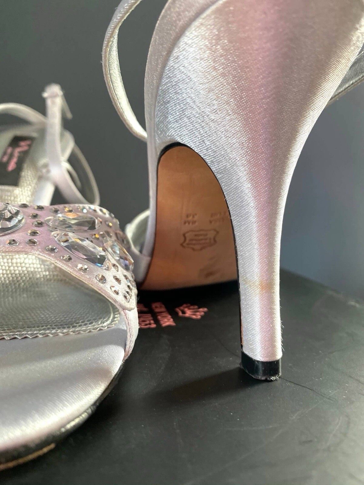 Nina Strappy Open Toe Heel Virtue Silver Jewels Royal 8M Wedding Birthday