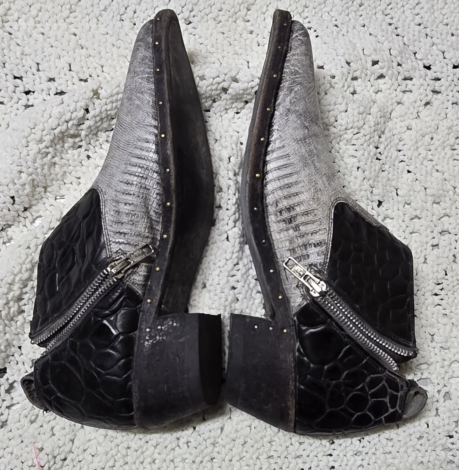FREE PEOPLE FARYL ROBIN Ankle Bootie 9 Leather Westley Star Western Mexico Fest