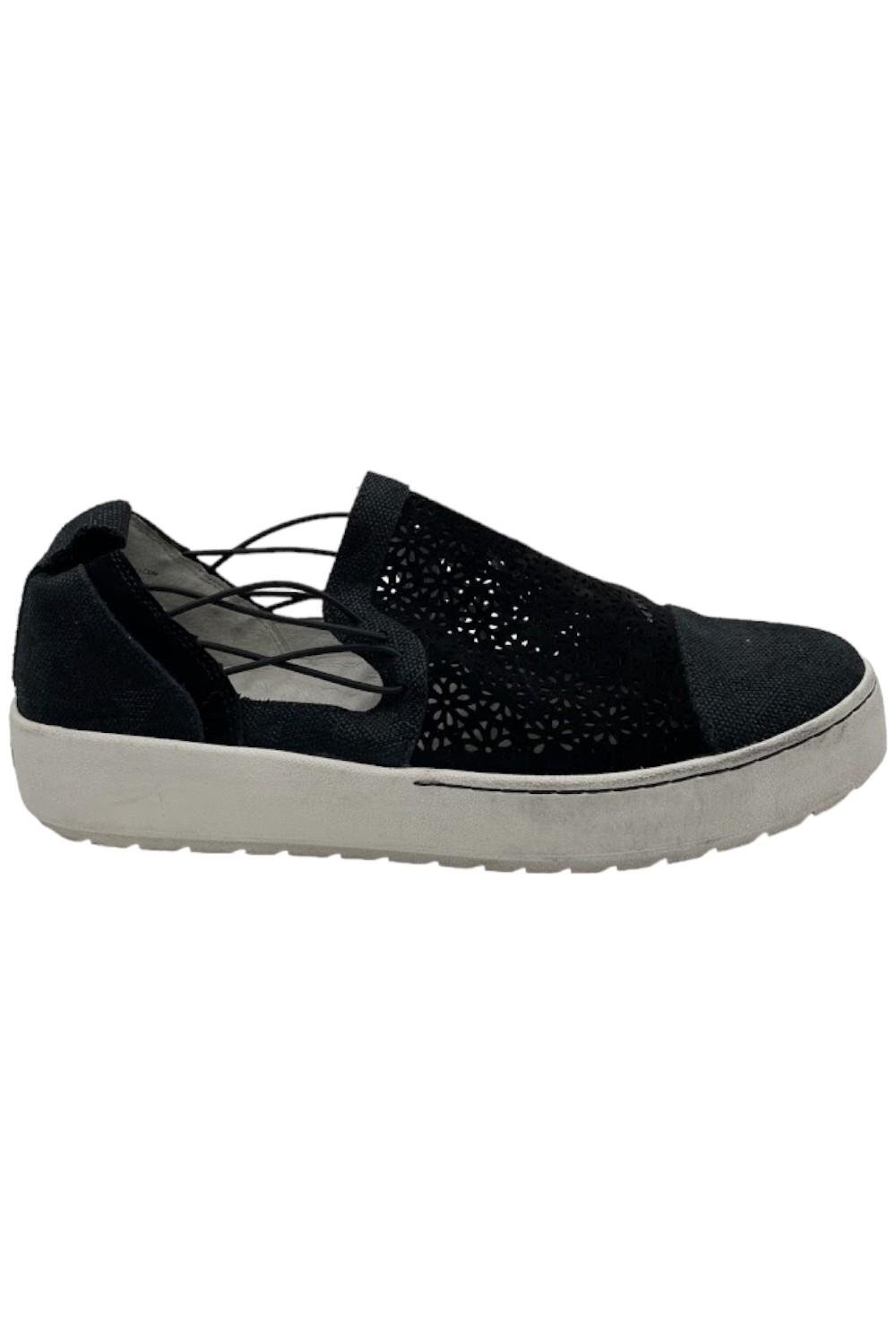 Jambu Erin Suede Casual Step-In Sneaker Black